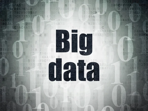 Concepto de datos: Big Data sobre fondo de papel digital —  Fotos de Stock