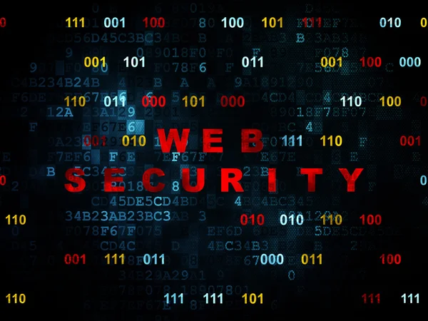Концепция безопасности: веб-безопасность на цифровом фоне — стоковое фото