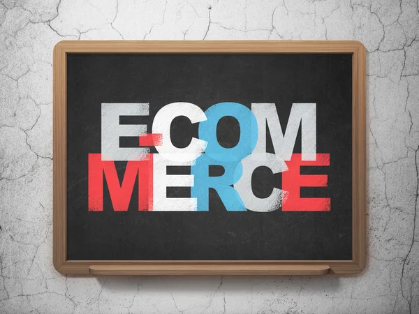 Concetto aziendale: e-commerce nel contesto del consiglio d'istituto — Foto Stock