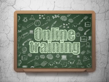 Eğitim kavramı: okul yönetimi arka plan üzerinde Online Eğitim