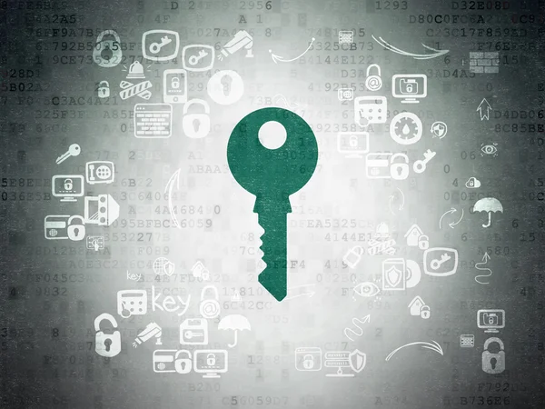 Privacy concept: Key on Digital Paper background — Stock Photo, Image