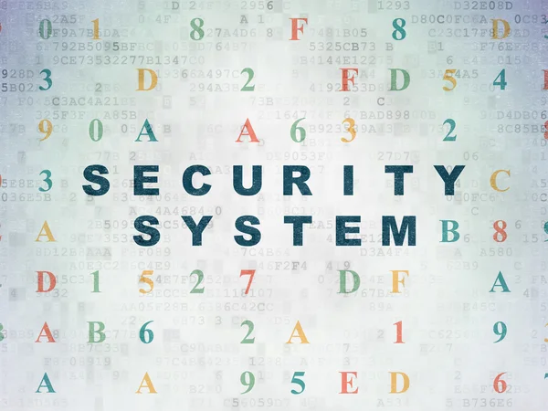 Sicherheitskonzept: Sicherheitssystem auf digitalem Papierhintergrund — Stockfoto