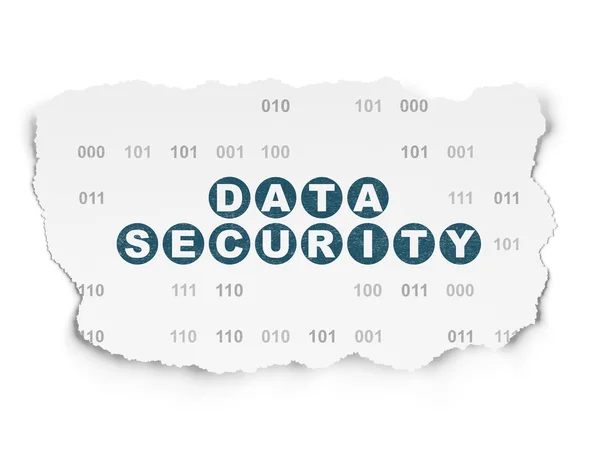 Security concept: Data Security on Torn Paper background — Stock Photo, Image