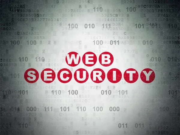 Web designkoncept: Web Security på digitala papper bakgrund — Stockfoto