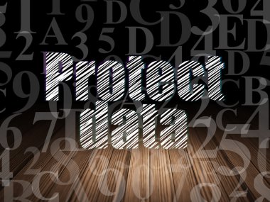 Güvenlik kavramı: grunge karanlık oda verileri korumak