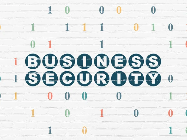 Veiligheidsconcept: Business Security op muur achtergrond — Stockfoto