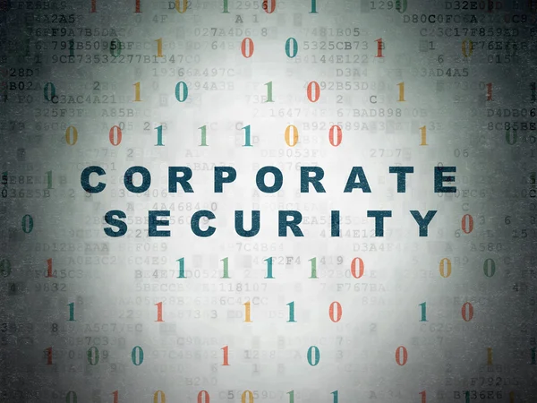 Bezpečnostní koncepce: firemní bezpečnost na digitální papír na pozadí — Stock fotografie