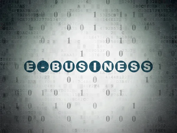 Conceito de financiamento: E-business on Digital Paper background — Fotografia de Stock