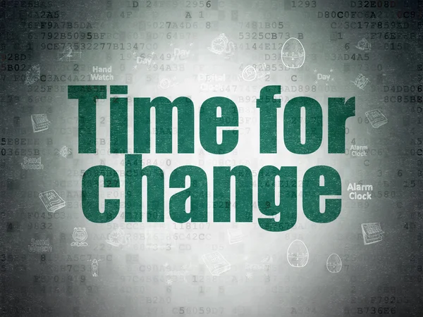 時間の概念: デジタル ペーパーの背景に変更のための時間 — ストック写真