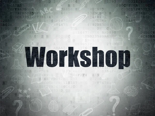 Studying concept: Workshop on Digital Paper background — Stock Photo, Image