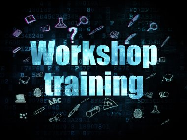 Eğitim kavramı: dijital arka plan atölye Eğitim