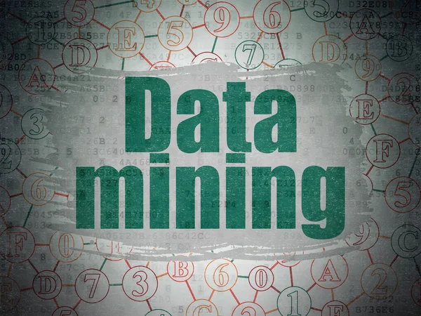 Datenkonzept: Data Mining auf digitalem Papierhintergrund — Stockfoto