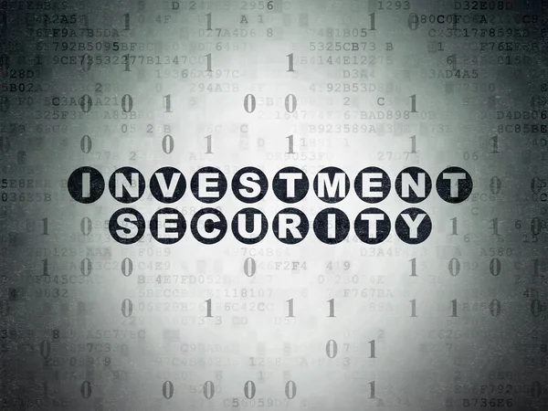 Security concept: Investment Security on Digital Paper background — Stock Photo, Image