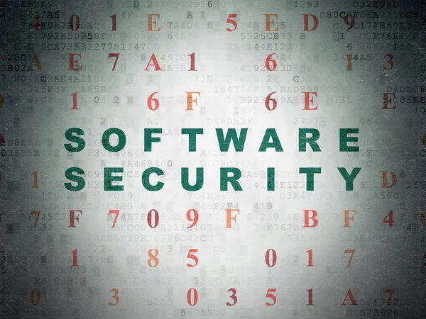 सुरक्षा अवधारणा: डिजिटल पेपर पृष्ठभूमि पर सॉफ्टवेयर सुरक्षा — स्टॉक फ़ोटो, इमेज