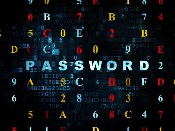 Конфиденциальность: Пароль на цифровом фоне
