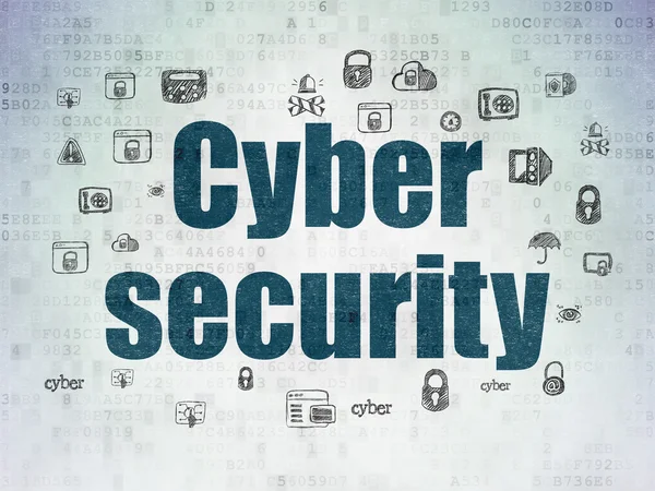 Privacy concept: de veiligheid van de cyberruimte op digitale papier achtergrond — Stockfoto
