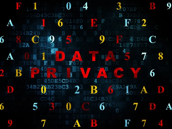 Bescherming concept: Data Privacy op digitale achtergrond — Stockfoto