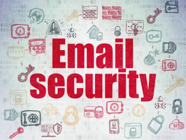 Security concept: Email Security on Digital Paper background