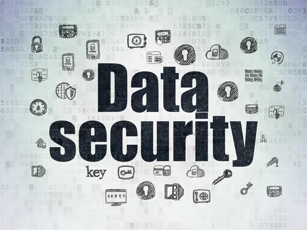 Protection concept: Data Security on Digital Paper background — Stock Photo, Image