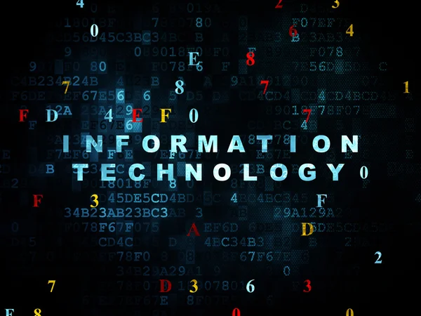 Conceito de informação: Tecnologia da Informação em Digital — Fotografia de Stock