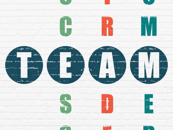 Finance concept: word Team in solving Crossword Puzzle — Stock fotografie
