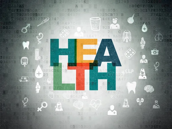 Health concept: Health on Digital Paper background — Stok fotoğraf