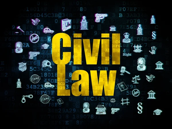 Law concept: Civil Law on Digital background