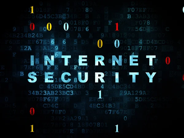Concepto de privacidad: Seguridad en Internet sobre fondo digital —  Fotos de Stock