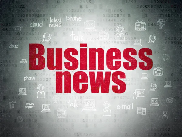 Concetto di notizie: Business News sul background della carta digitale — Foto Stock