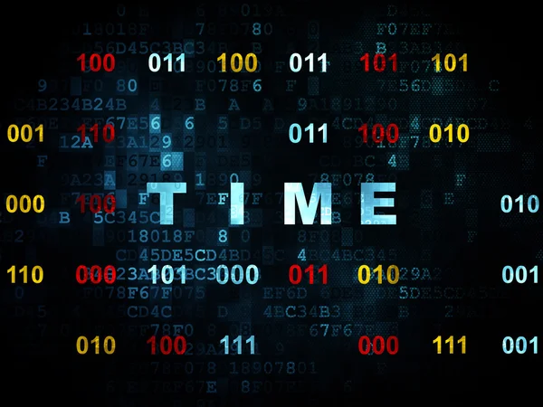 Time concept: Time on Digital background — Stock Photo, Image