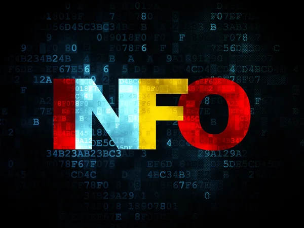 Concepto de información: Información sobre el fondo digital —  Fotos de Stock