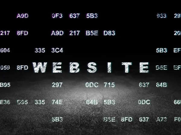 Concept de web design : site web en chambre noire grunge — Photo