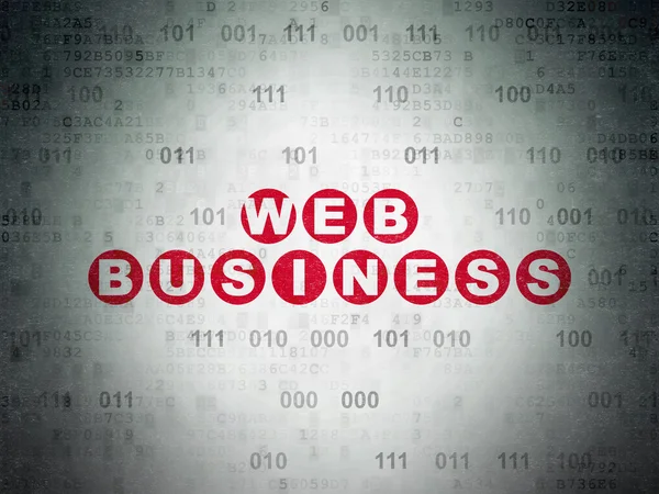 Web design concept: Web Business on Digital Paper background — Zdjęcie stockowe