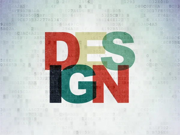 Marketing concept: Design on Digital Paper background — Zdjęcie stockowe