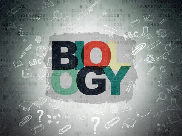 Learning concept: Biology on Digital Paper background — Zdjęcie stockowe