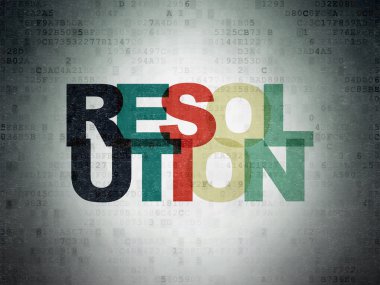 Law concept: Resolution on Digital Paper background