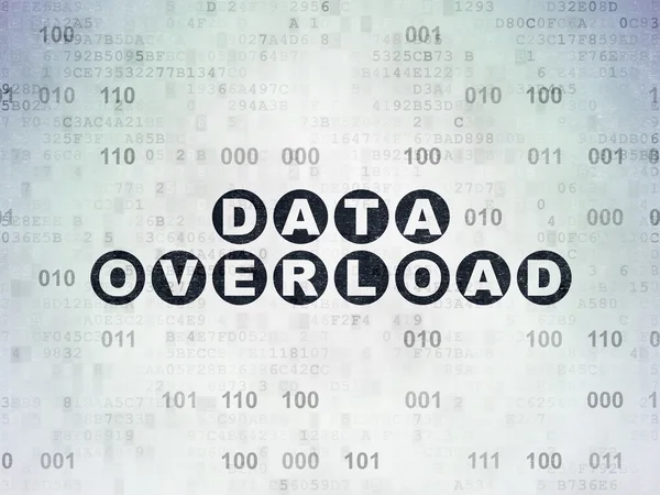 Information concept: Data Overload on Digital Paper background — 图库照片