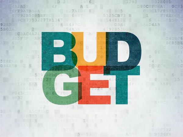 Money concept: Budget on Digital Paper background — Stockfoto