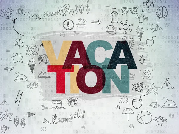 Travel concept: Vacation on Digital Paper background — Φωτογραφία Αρχείου