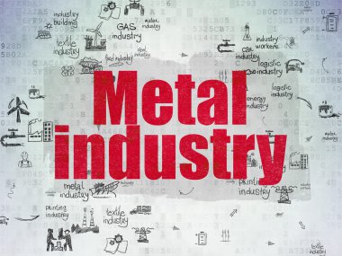 Industry concept: Metal Industry on Digital Paper background