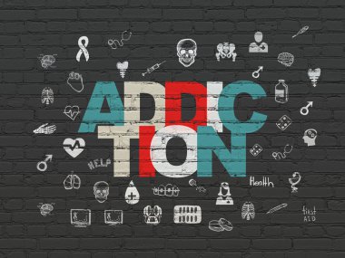 Tıp kavramı: duvar arka plan bağımlılığı