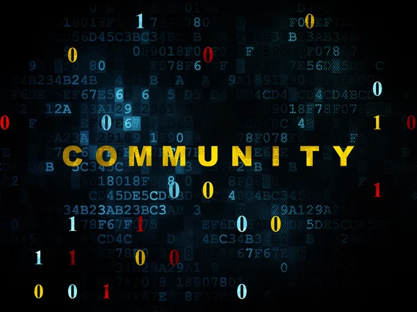 Social media concept: Community on Digital background — Stock Photo, Image