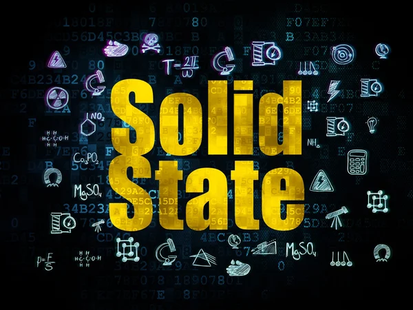 Vetenskap koncept: Solid State på Digital bakgrund — Stockfoto