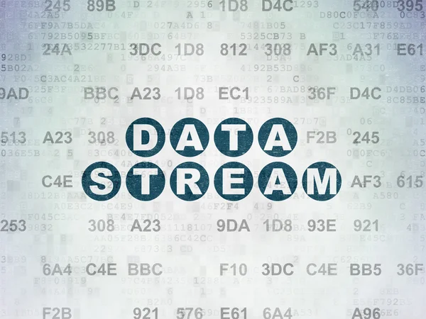 Information concept: Data Stream on Digital Paper background — Stock Photo, Image