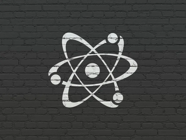 Koncepce vědy: molekuly na zeď na pozadí — Stock fotografie