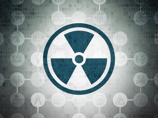 Science concept: Radiation on Digital Paper background — Stockfoto