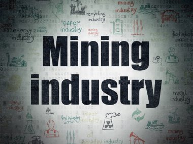 Industry concept: Mining Industry on Digital Paper background
