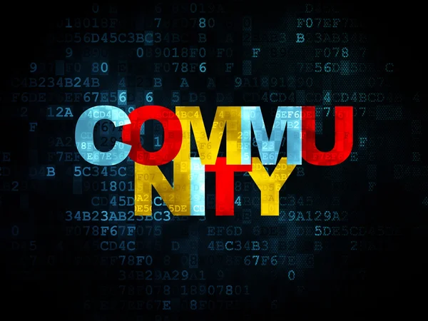 Social media concept: Community on Digital background — Stock Photo, Image