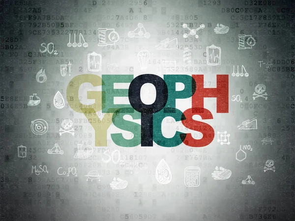 Science concept: Geophysics on Digital Paper background — ストック写真