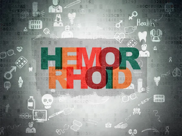 Healthcare concept: Hemorrhoid on Digital Paper background — ストック写真